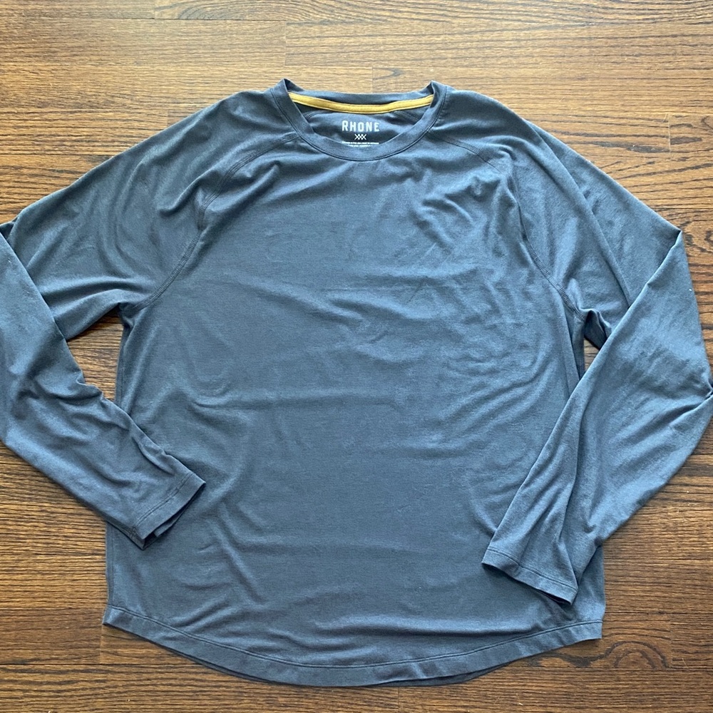 Men’s Rhône Long Sleeve Performance T Shirt
Grey Size L